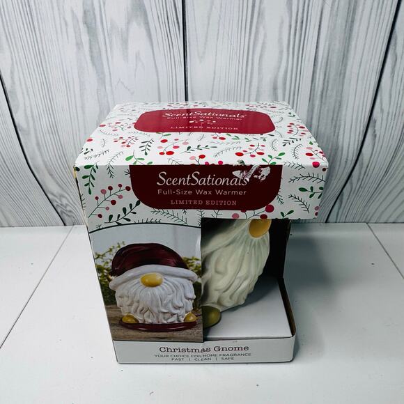 ScentSationals Christmas Gnome Full-Size Wax Warmer Limited Edition NEW - Picture 1 of 6